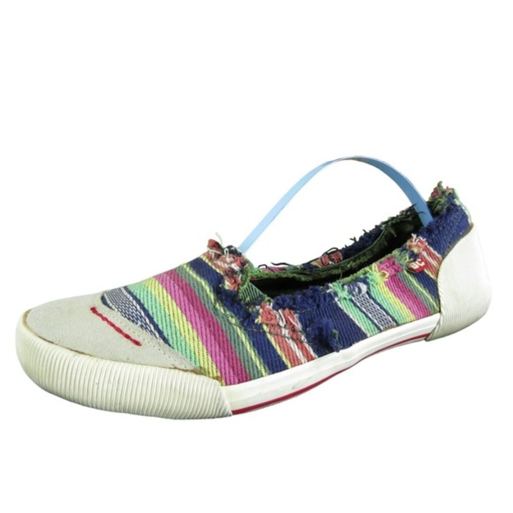 BC Footwear Women's Flat Multicolor Fabric Sz 7 Medium Used 2025